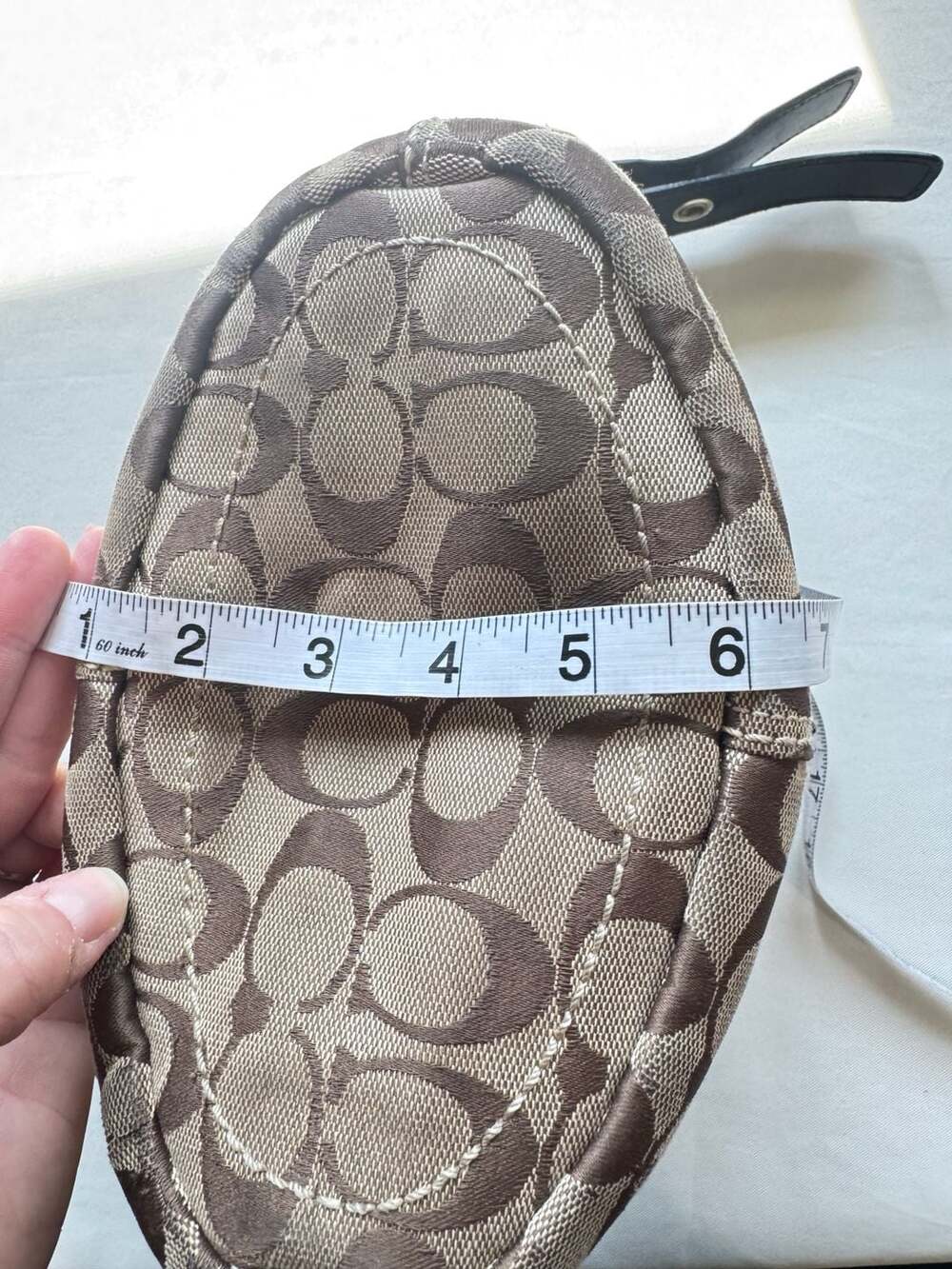 Vintage Coach Signature Soho Hobo Bag Y2K Jacquard Canvas Leather Shoulder Purse - Picture 13 of 13